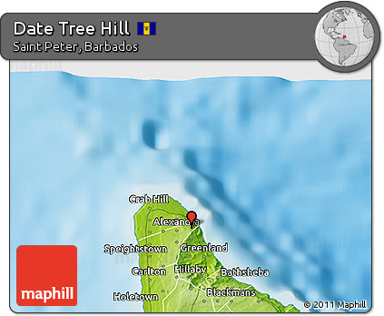 Physical 3D Map of Date Tree Hill
