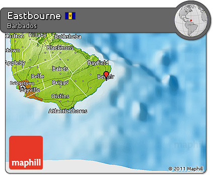 Physical 3D Map of Eastbourne