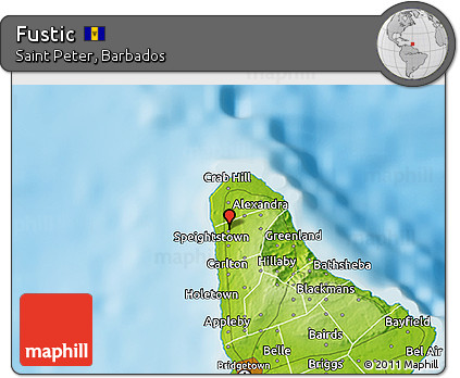 Physical 3D Map of Fustic