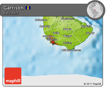 Physical 3D Map of Garrison