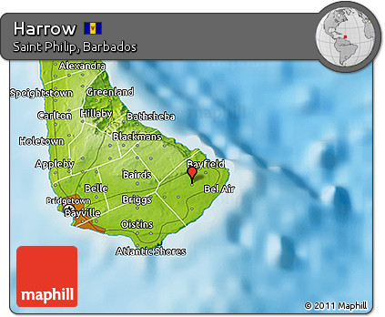 Physical 3D Map of Harrow