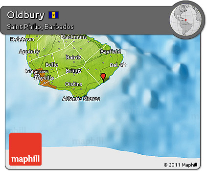 Physical 3D Map of Oldbury