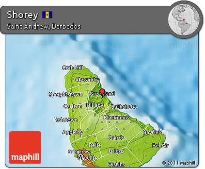 Physical 3D Map of Shorey