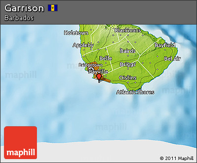 Physical 3D Map of Garrison