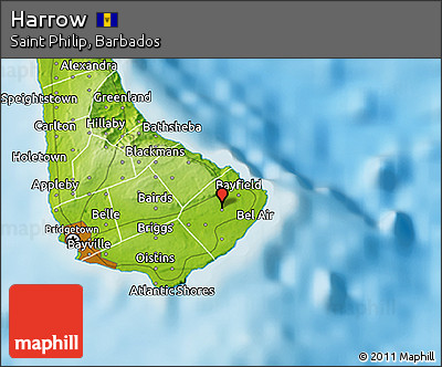 Physical 3D Map of Harrow