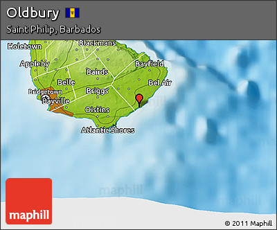 Physical 3D Map of Oldbury