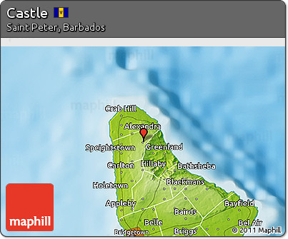 Physical 3D Map of Castle