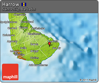 Physical 3D Map of Harrow