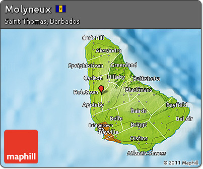 Physical 3D Map of Molyneux
