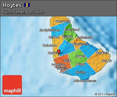 Political 3D Map of Hoytes