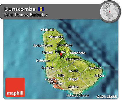 Satellite 3D Map of Dunscombe