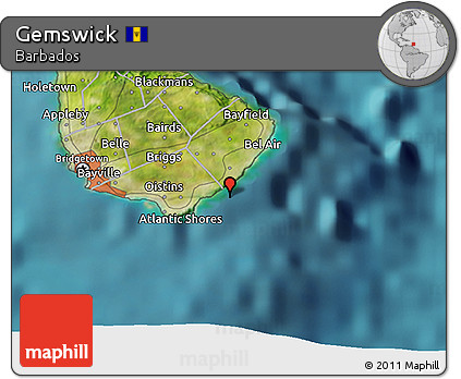 Satellite 3D Map of Gemswick