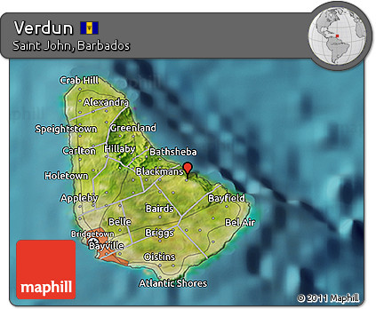 Satellite 3D Map of Verdun
