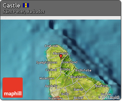 Satellite 3D Map of Castle
