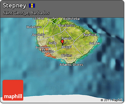 Satellite 3D Map of Stepney