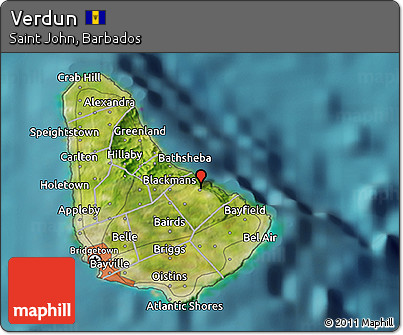 Satellite 3D Map of Verdun