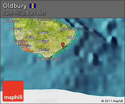 Satellite 3D Map of Oldbury