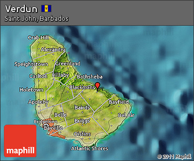 Satellite 3D Map of Verdun