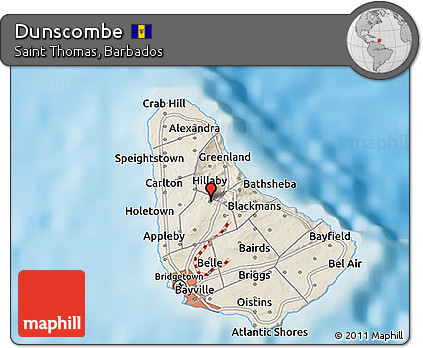Shaded Relief 3D Map of Dunscombe