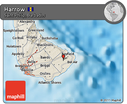 Shaded Relief 3D Map of Harrow