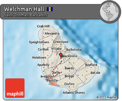 Shaded Relief 3D Map of Welchman Hall