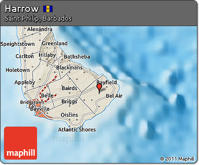 Shaded Relief 3D Map of Harrow