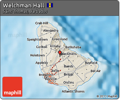 Shaded Relief 3D Map of Welchman Hall