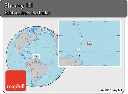 Gray Location Map of Shorey
