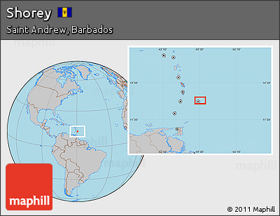 Gray Location Map of Shorey