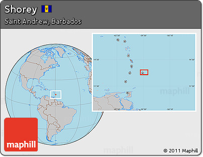 Gray Location Map of Shorey
