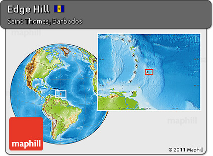 Physical Location Map of Edge Hill