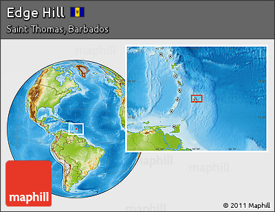 Physical Location Map of Edge Hill