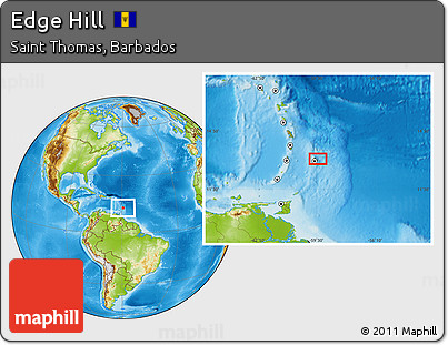 Physical Location Map of Edge Hill