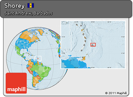 Political Location Map of Shorey