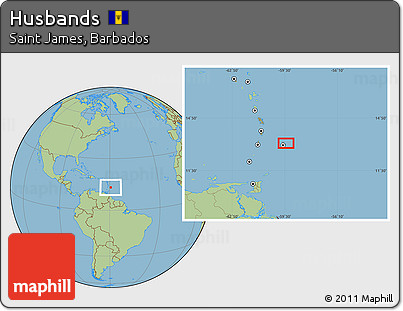 Savanna Style Location Map of Husbands