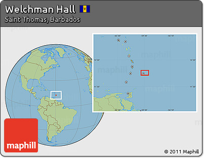 Savanna Style Location Map of Welchman Hall