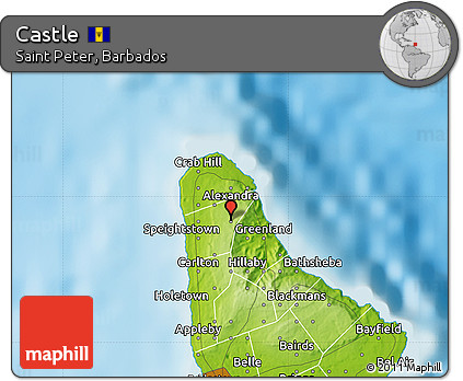 Physical Map of Castle