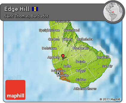 Physical Map of Edge Hill