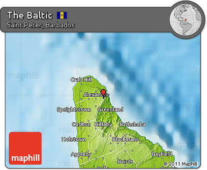 Physical Map of the Baltic