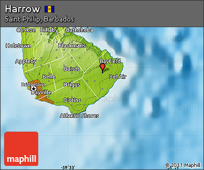 Physical Map of Harrow