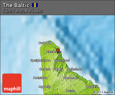 Physical Map of the Baltic