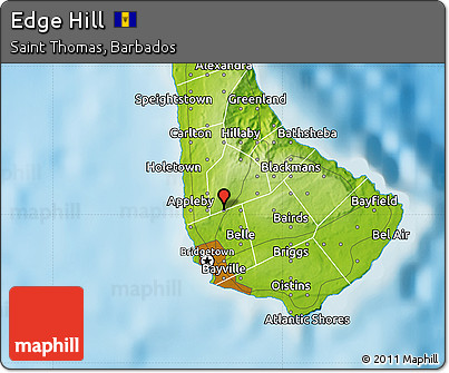 Physical Map of Edge Hill