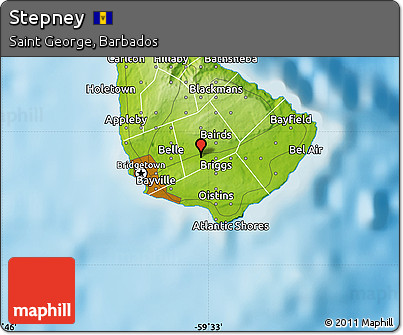 Physical Map of Stepney