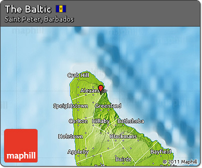 Physical Map of the Baltic