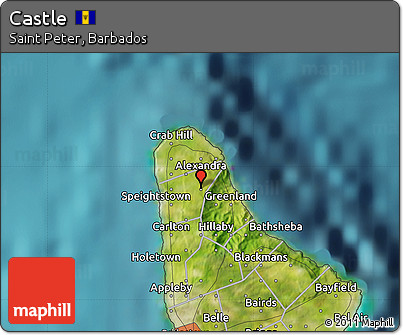 Satellite Map of Castle