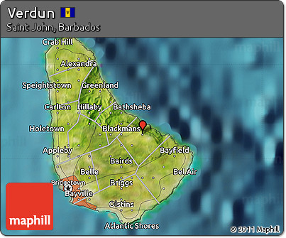 Satellite Map of Verdun