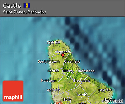 Satellite Map of Castle