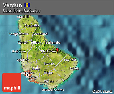 Satellite Map of Verdun