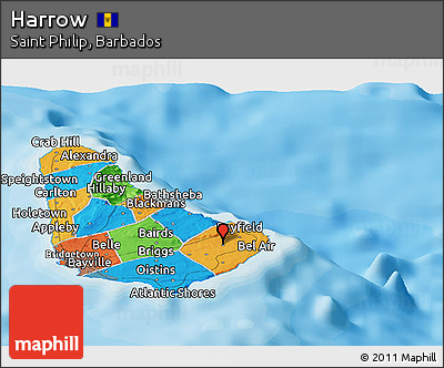 Political Panoramic Map of Harrow