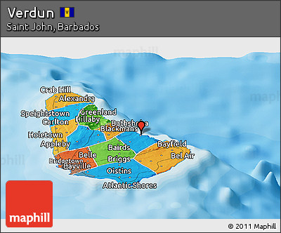 Political Panoramic Map of Verdun